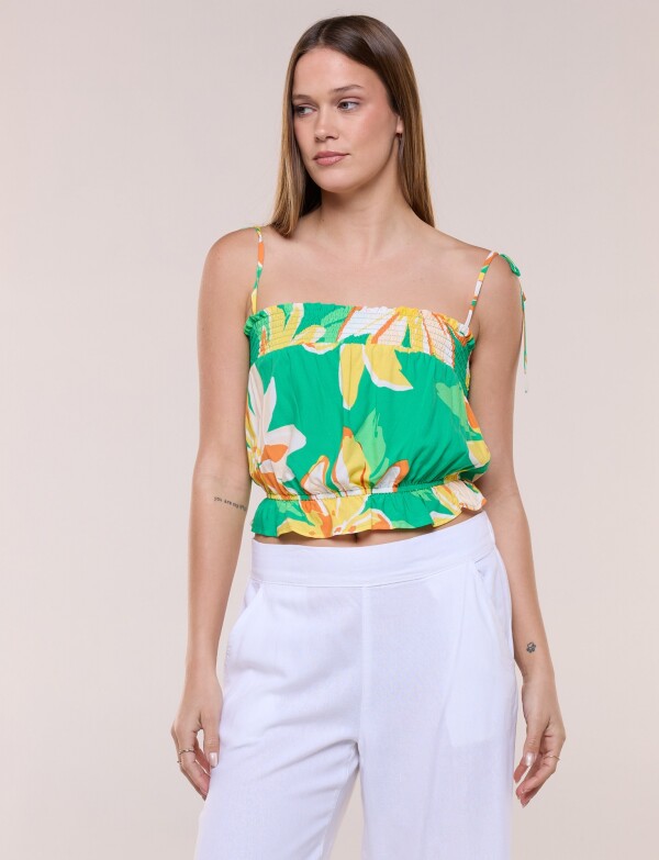 Top Printed VERDE/MULTI