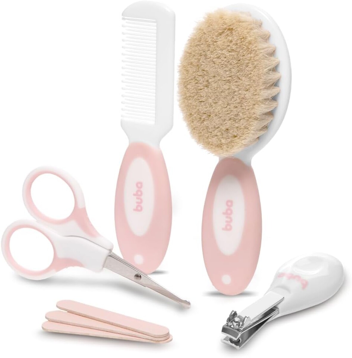 Neccesaire BUBA set cuidados estuche rigido - rosado 