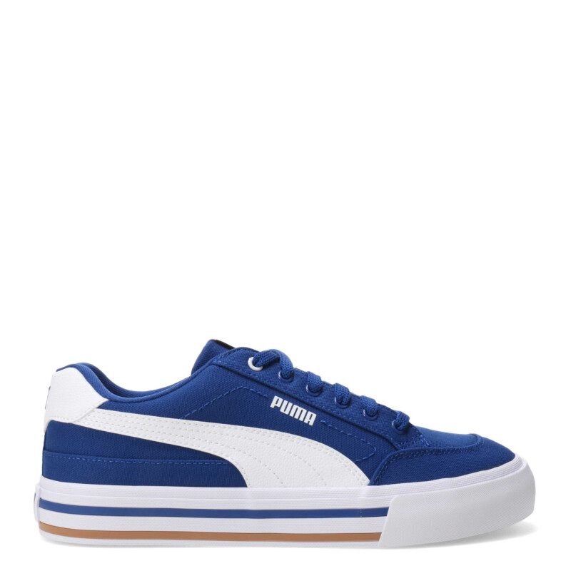 Championes de Hombre Puma Court Classic Vulc Azul Real - Blanco