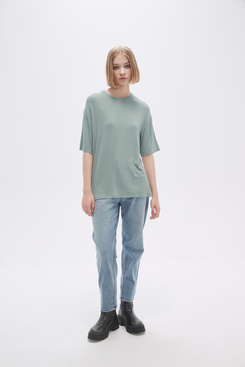 Remera Javid Verde Azulado
