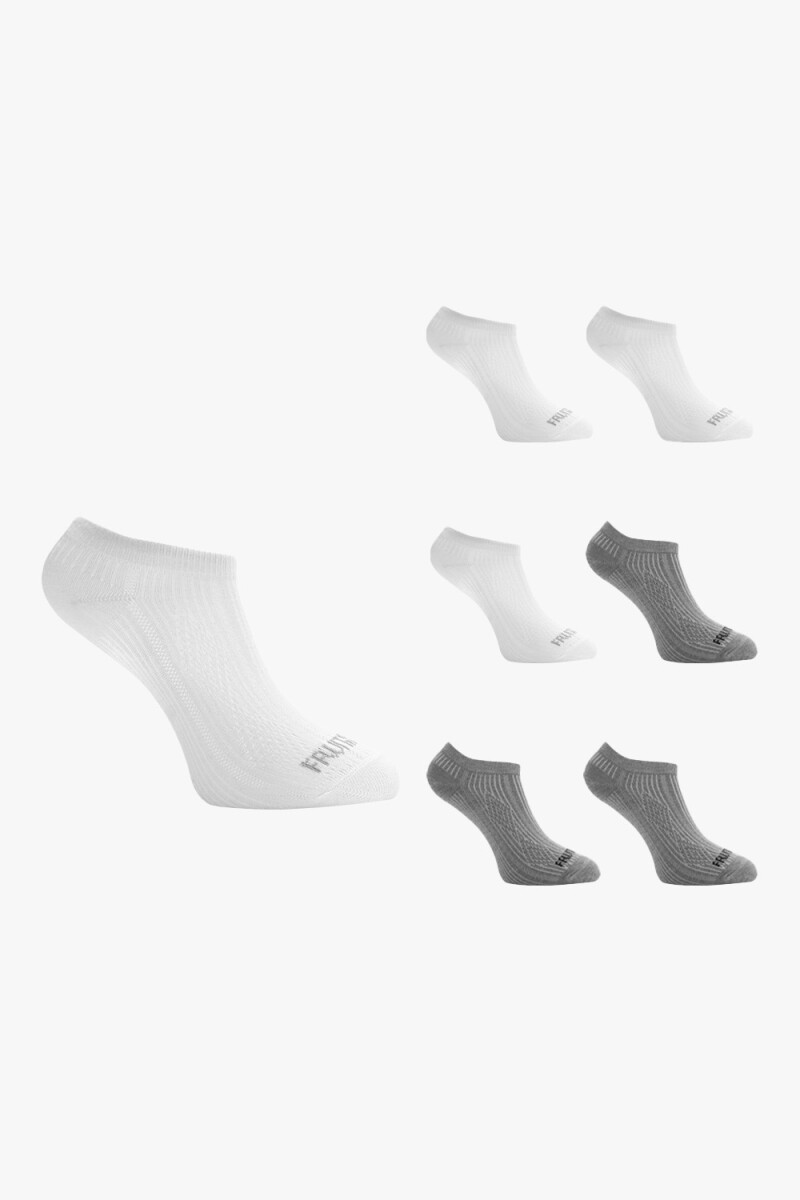 Pack x7 Medias sin caña con diseño para dama - Multicolor 