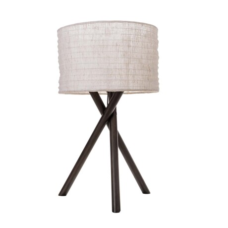 LAMPARA DE MESA MADERA NEGRO WZ51
