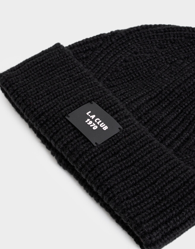 Gorro Clasico Gorro Tejido Texturado - Negro