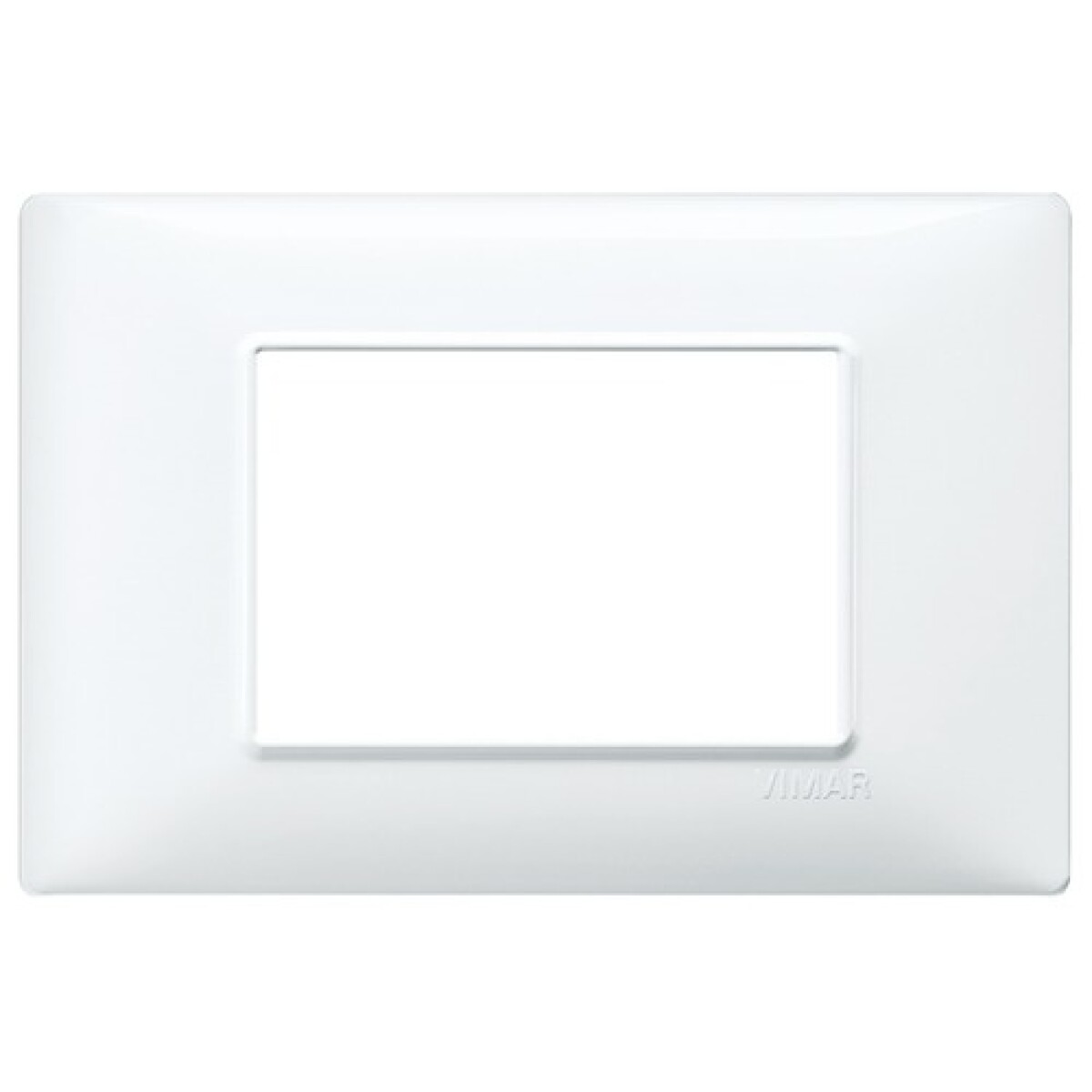PLACA DE 3 PUNTOS BLANCA PLANA 