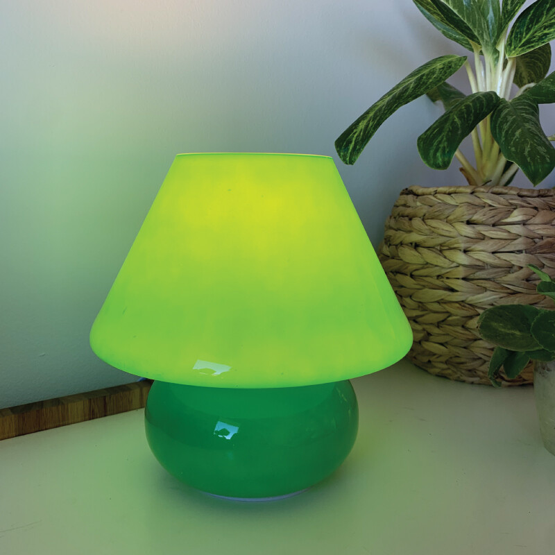 Lámpara de Vidrio Verde