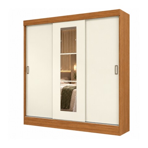 Ropero Movelmax San Marino 3 Puertas Cinamomo Off White Ropero Movelmax San Marino 3 Puertas Cinamomo Off White