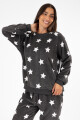 Pijama star fleece Gris