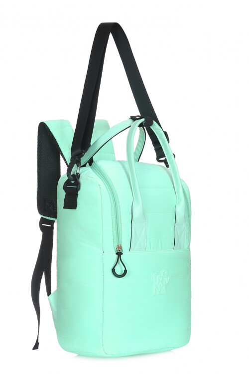 Mochila Matera Puffer Verde agua