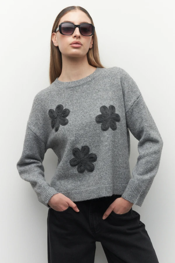 SWEATER RINA Gris Melange