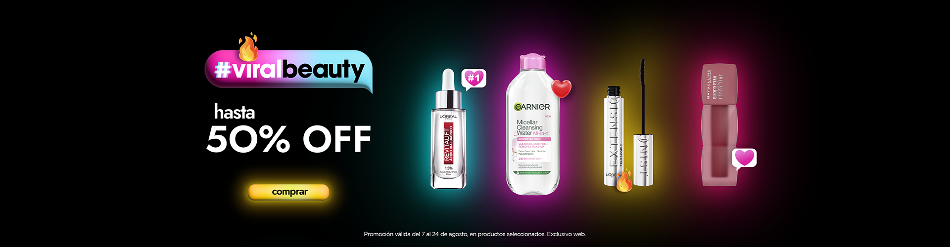 Viral Beauty hasta 50% off