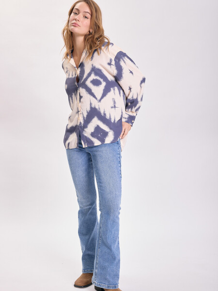 Camisa estampa Blanco