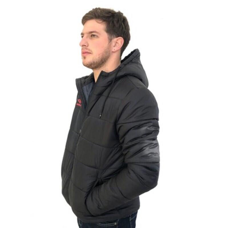 Campera Umbro Padded Hombre - UW2243H0 Negro-melange