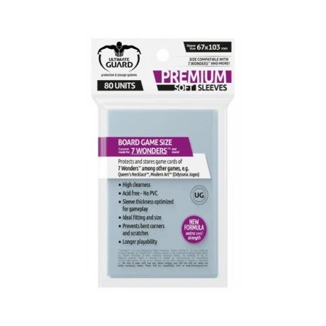Ultimate Guard - 80 Premium Sleeves for Board Games Ultimate Guard - 80 Premium Sleeves for Board Games