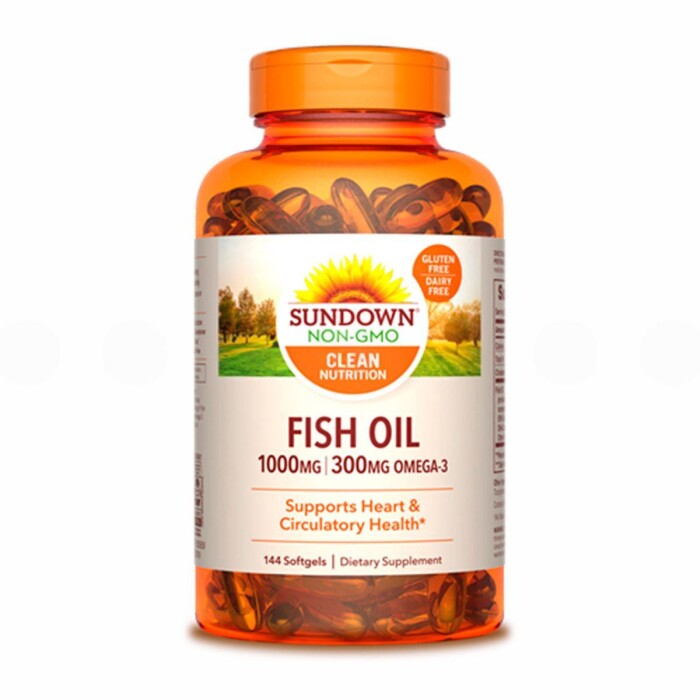 FISH OIL 1000 MG. SUNDOWN FR. X 144 CÁPS única