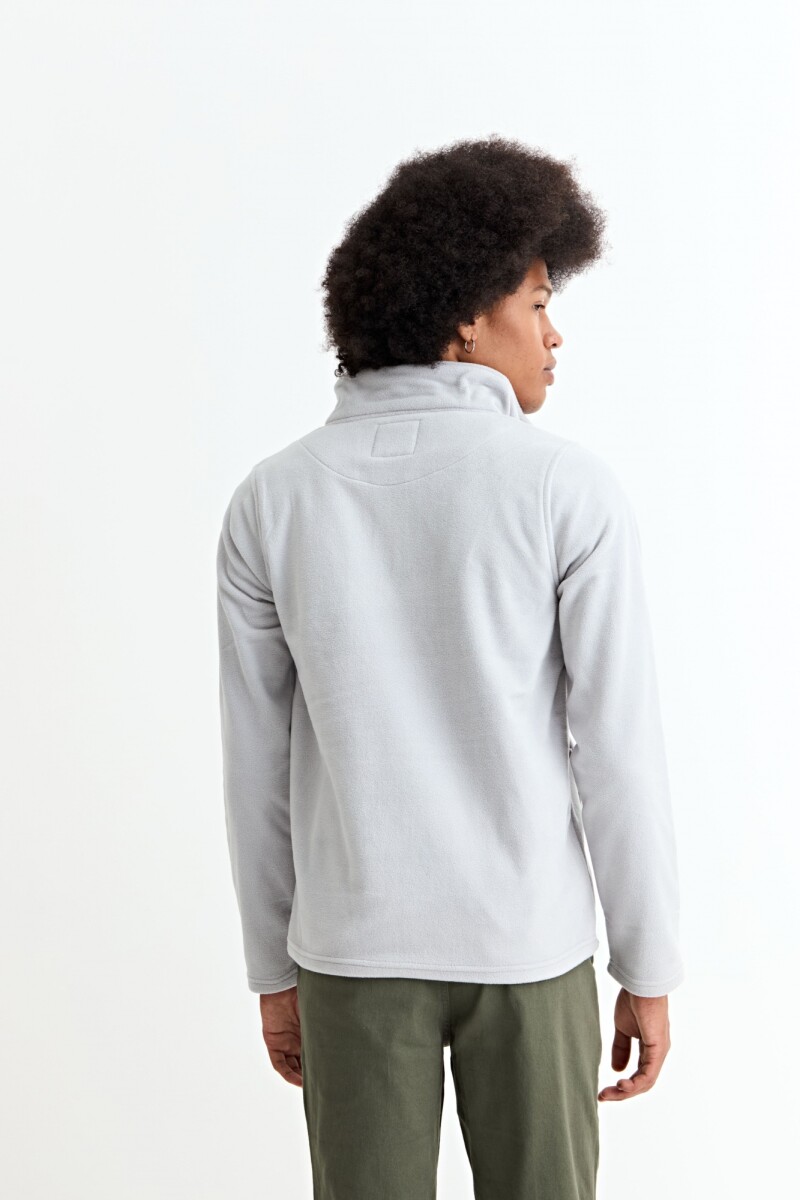 Buzo de polar GRIS CLARO