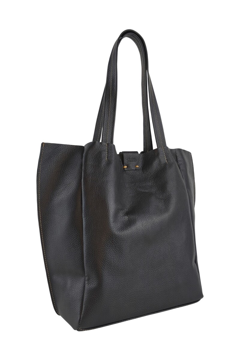 Tote Bag de cuero Negro