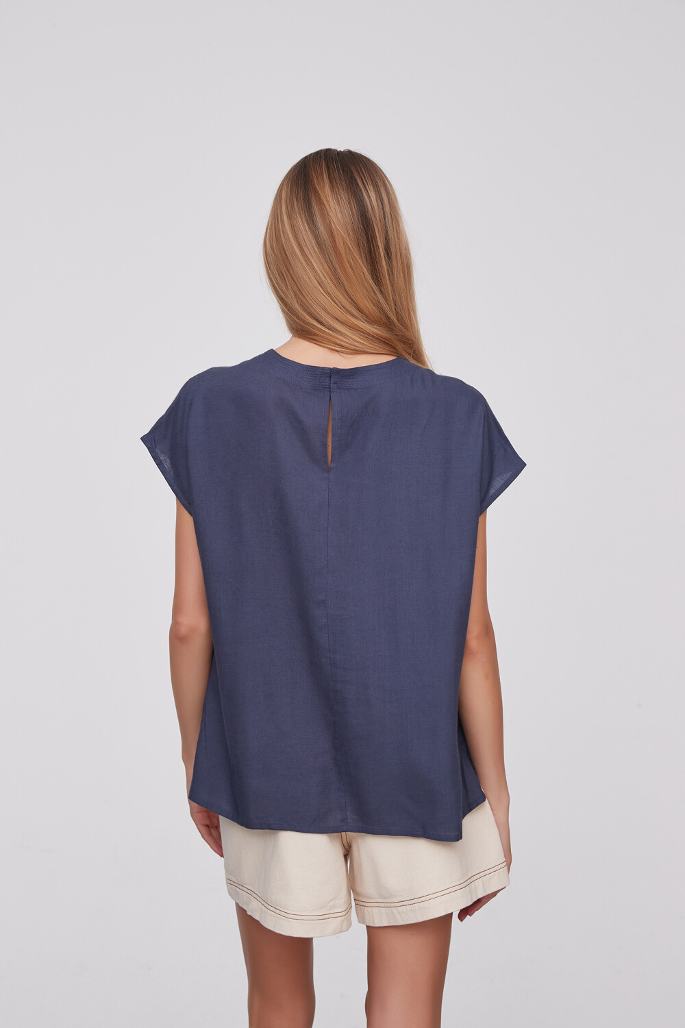 Blusa Sater Azul Piedra