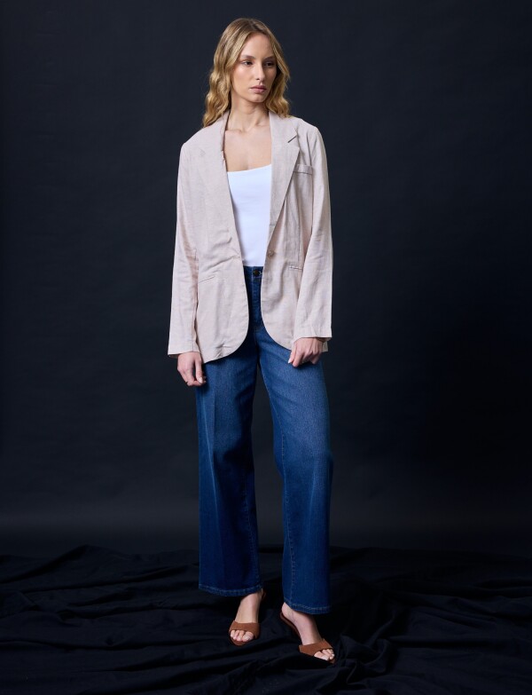 Blazer Lino BEIGE