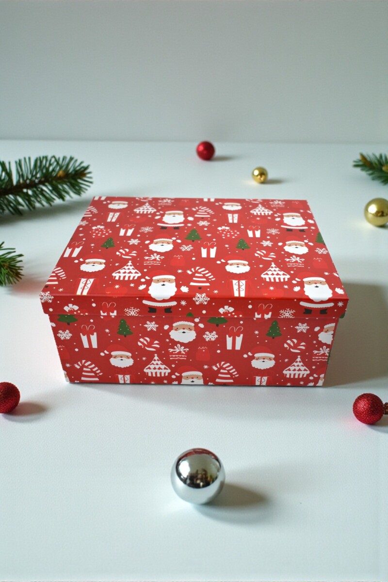 Caja Rigida Navidad 19,5 x 26,5 x 11,5 - Diseño 3 