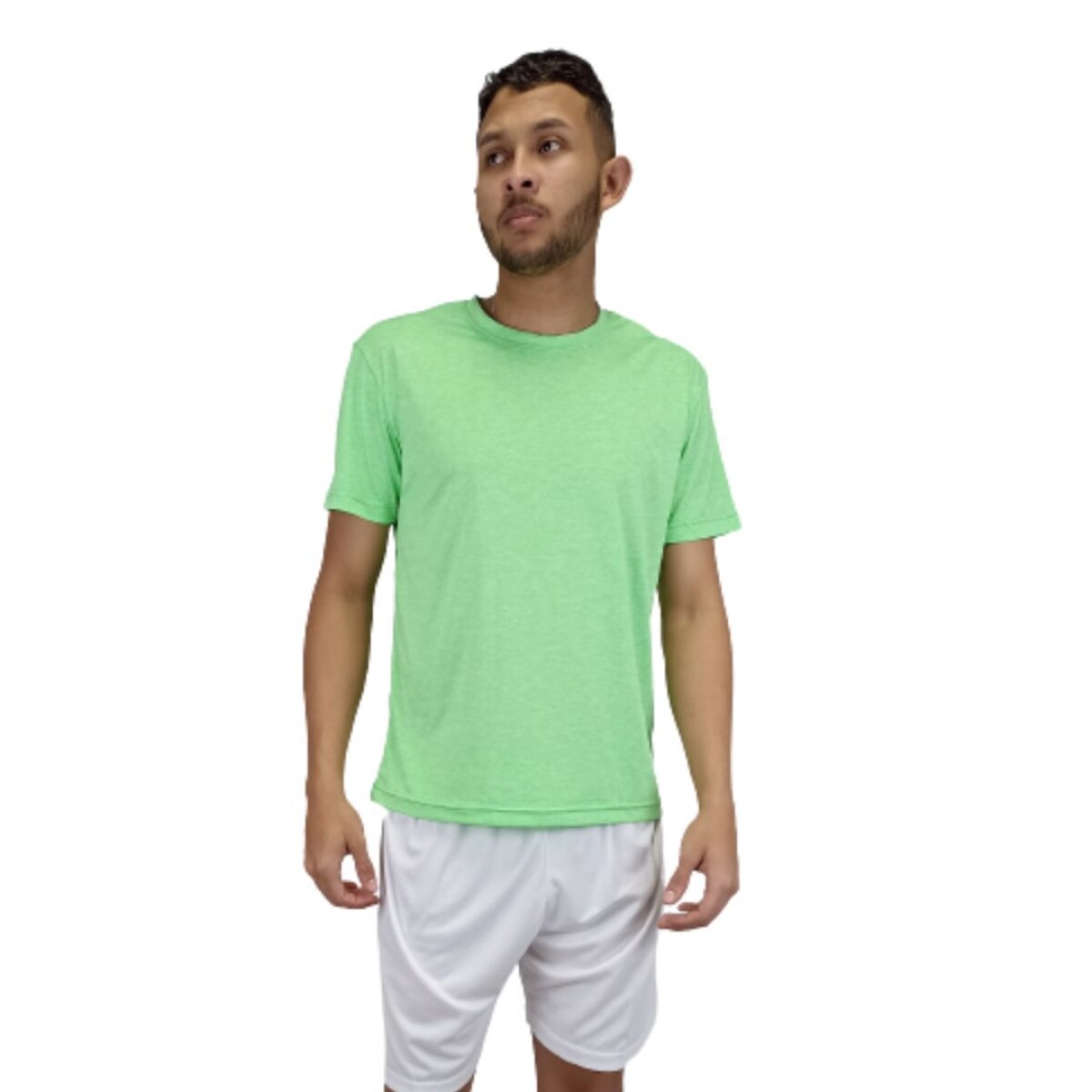 Camiseta Dry Fit Jaspeada - Verde fluo 
