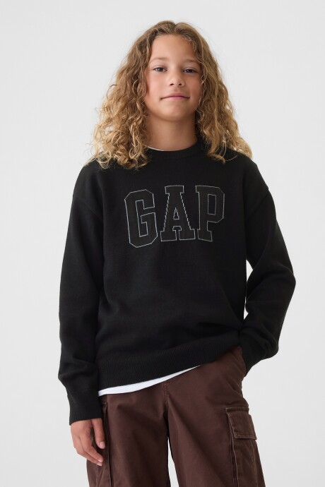 Buzo Deportivo Logo Gap Niño Black 1