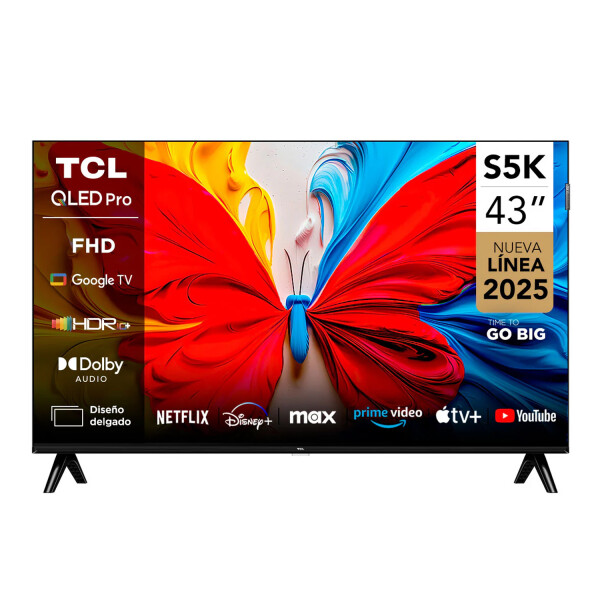 Smart Tv 43 Tcl 43s5 K Qled Fhd Google Tv Hdr Dolby TV 43" TCL 43S5K QLED FHD GOOGLE TV
