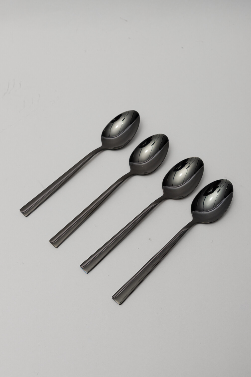 Cuchara Asher Set 4un. Negro Brillante Color Unico