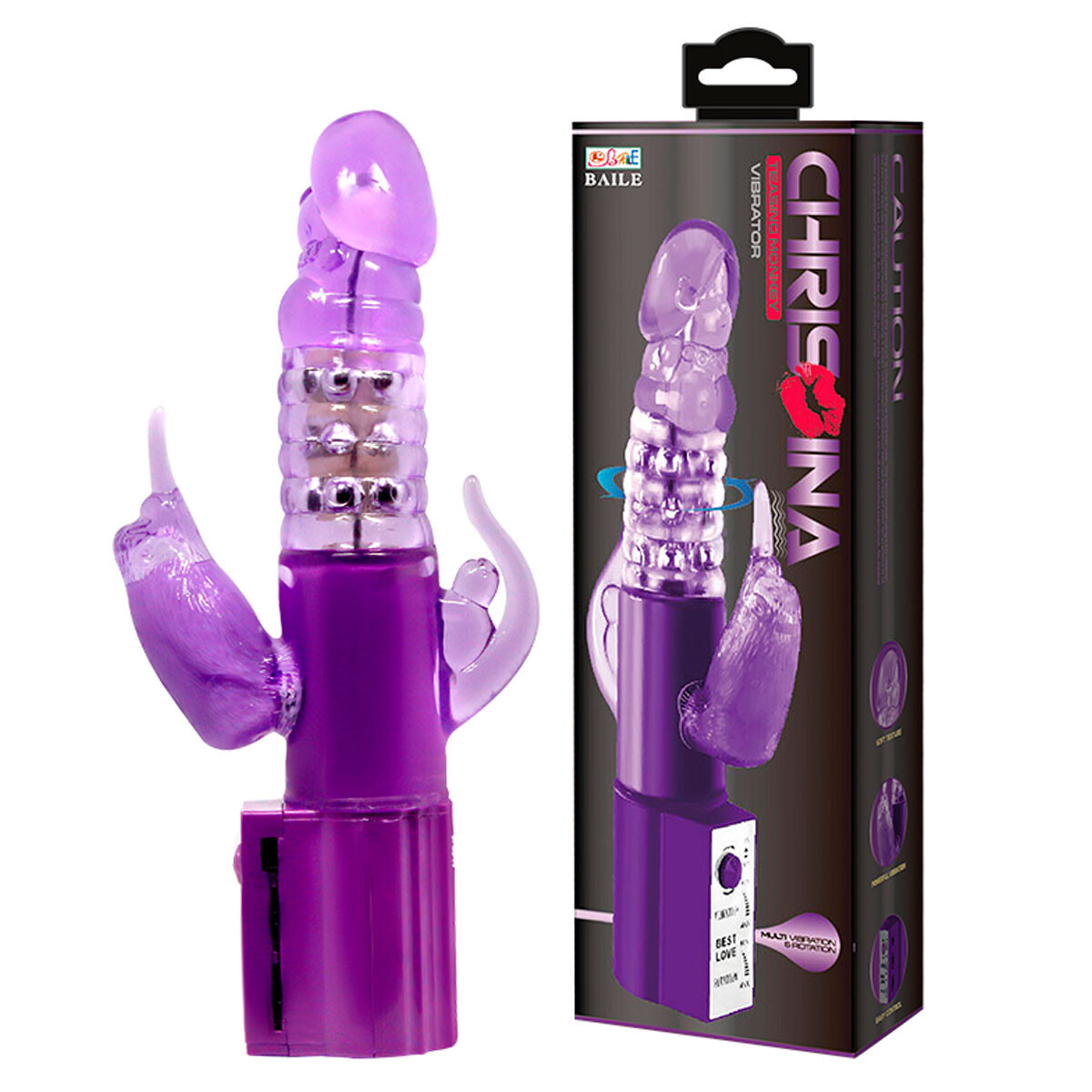 Vibrador Rotador Chrisoina Triple Punto G 