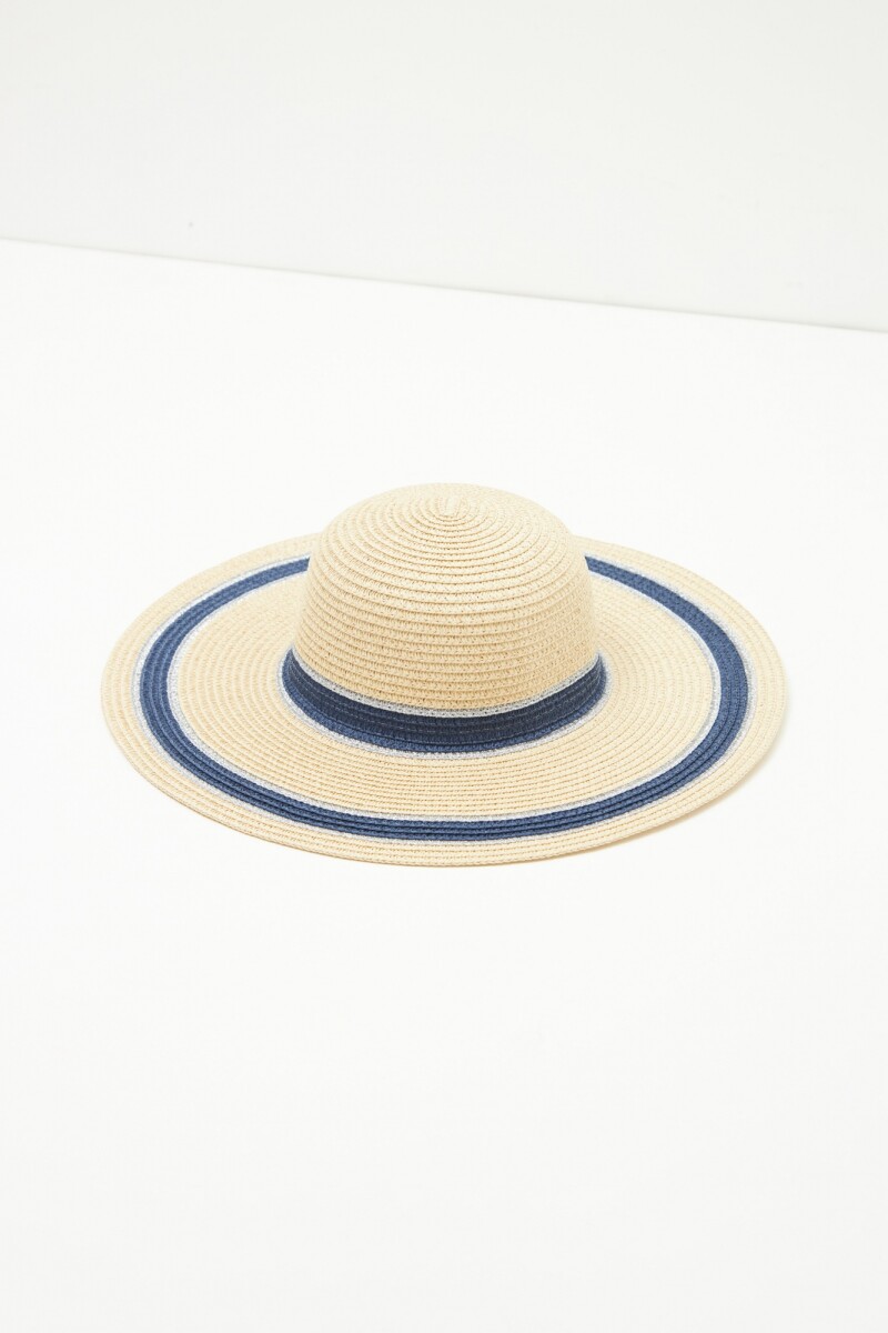 Sombrero con vivo contraste - azul marino 