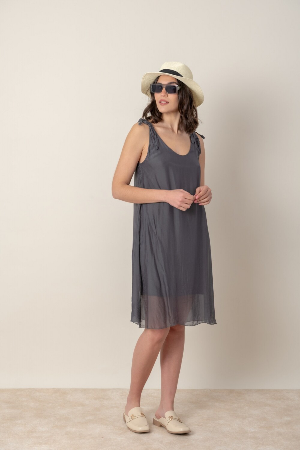 VESTIDO ANDROMEDA Grafito