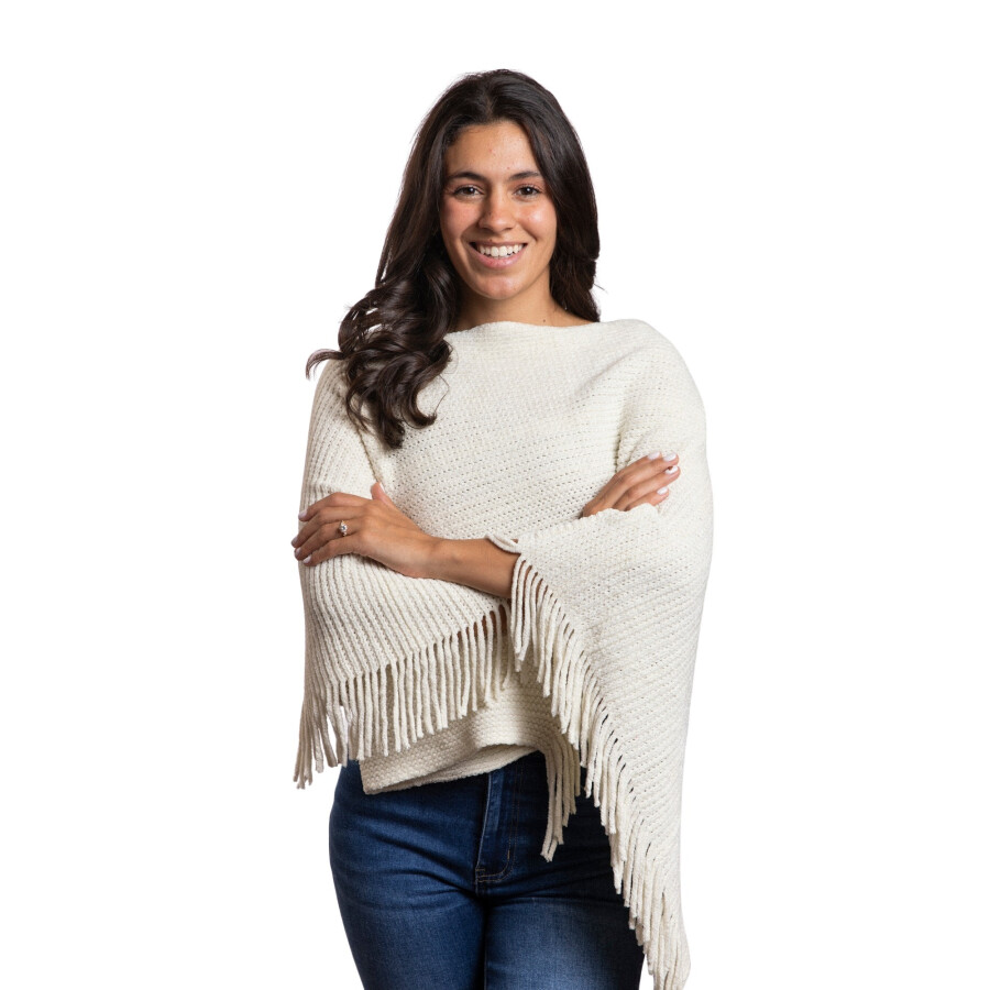 CHERRY PONCHO WHITE