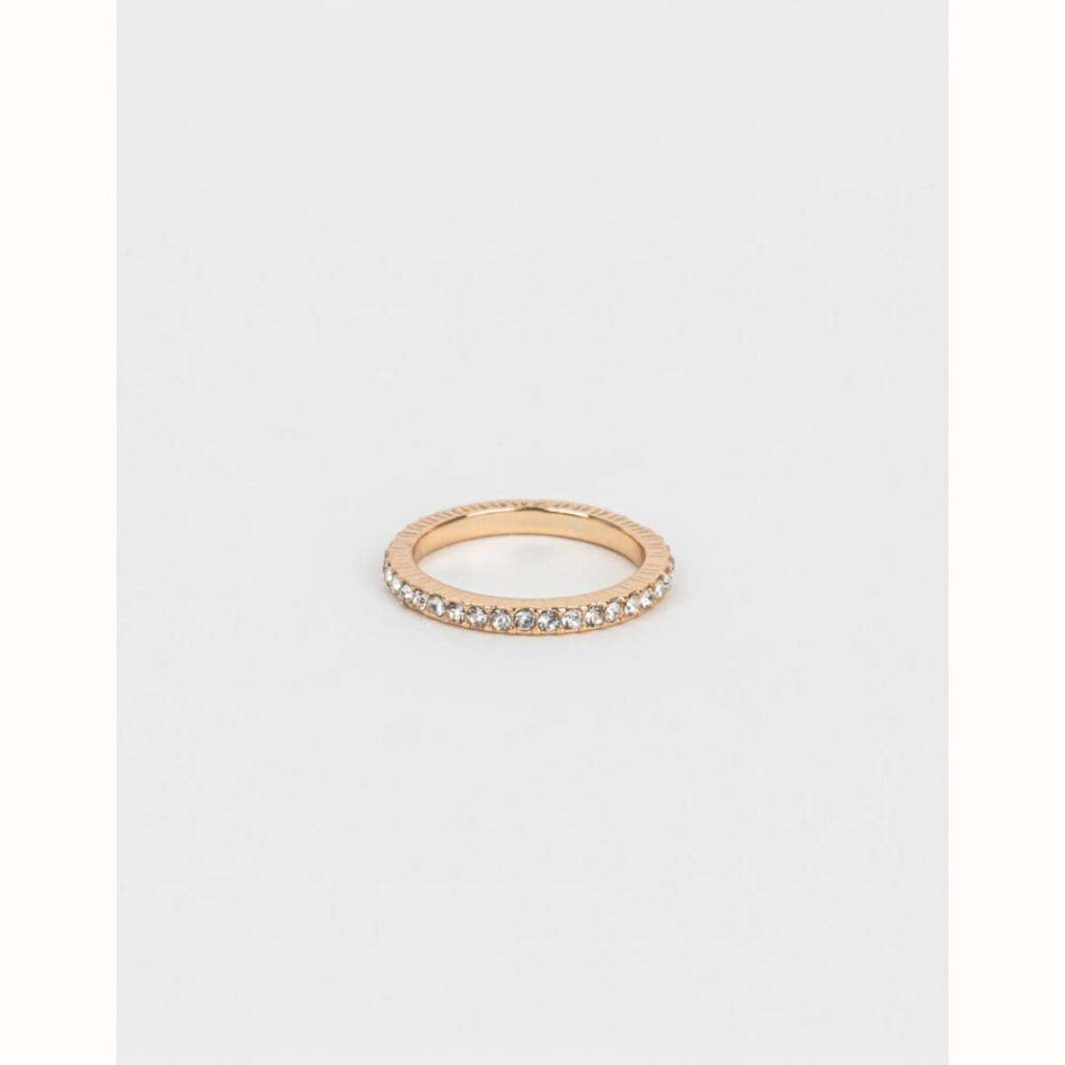 Anillo Con Strass - Dorado 