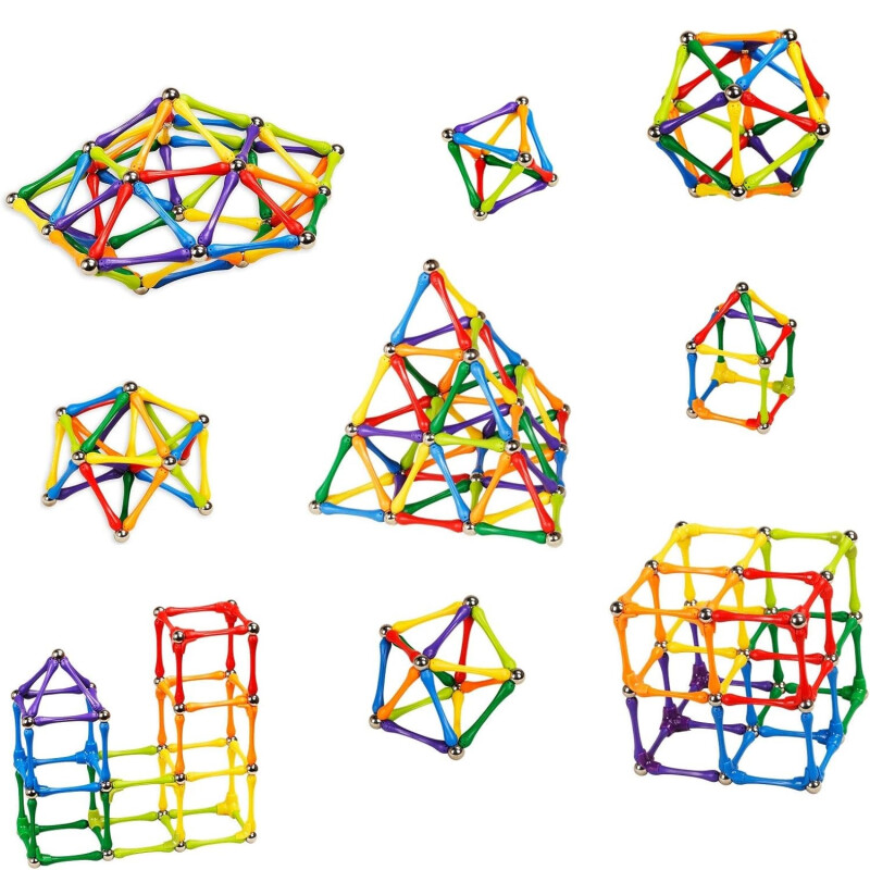 Juego modular magnético, 180 elementos Juego modular magnético, 180 elementos