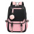 Pack x3 Mochila Kawaii Impermeable Usb Multuso Resistente Variante Color Rosa Negro