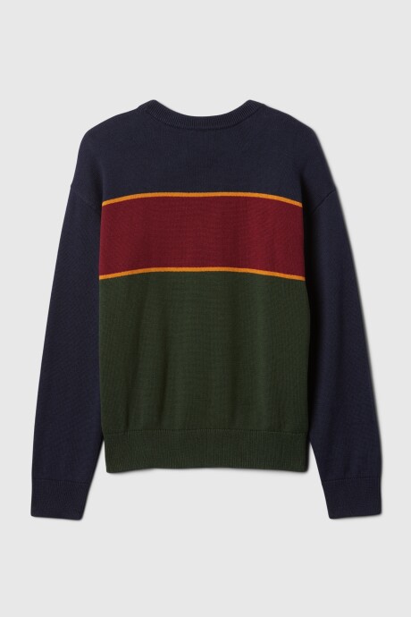 Buzo Intarsia Niño Essex Green 702