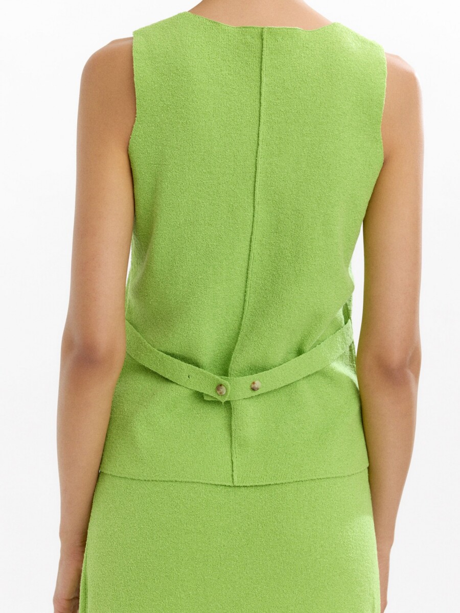 Top Con Botones verde