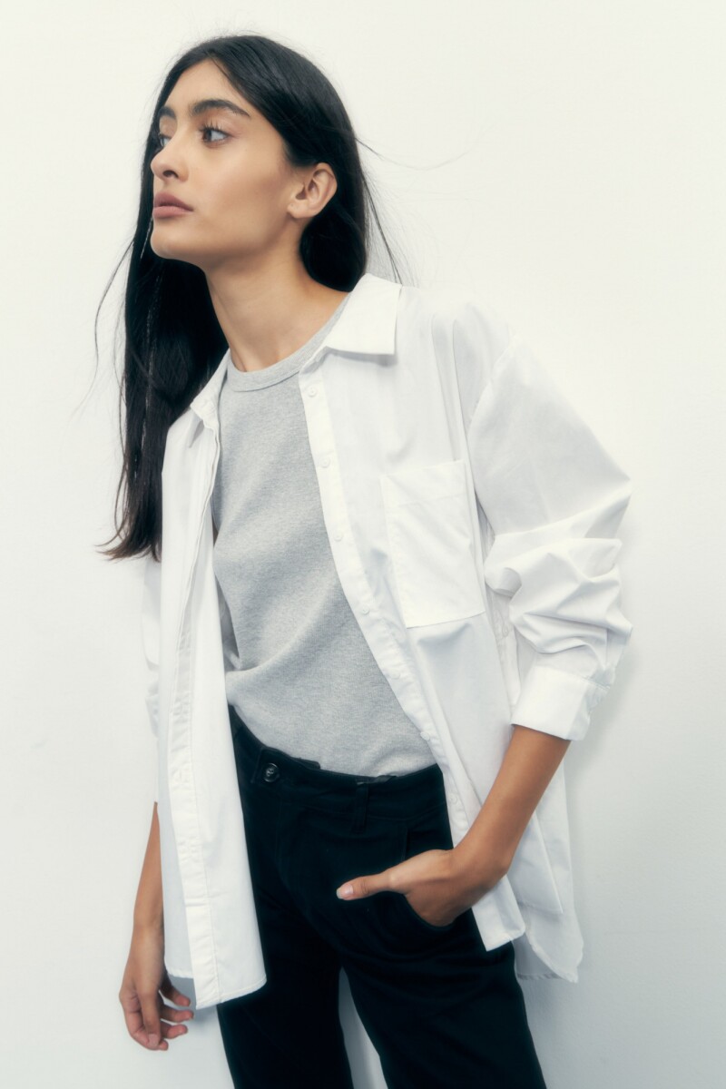 Camisa oversize blanco