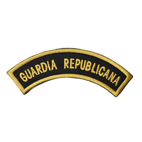 Parche bordado medialuna de brazo para uniforme de gala - Guardia Republicana Amarillo