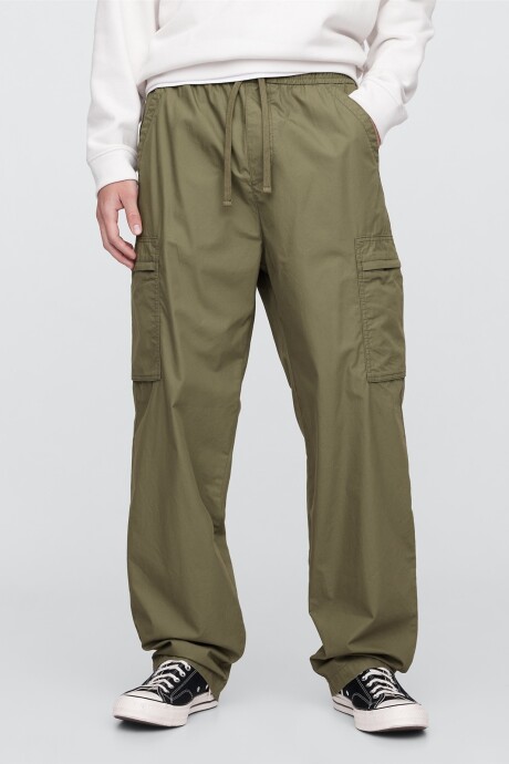 Pantalón Cargo Baggy Hombre Moss Stone