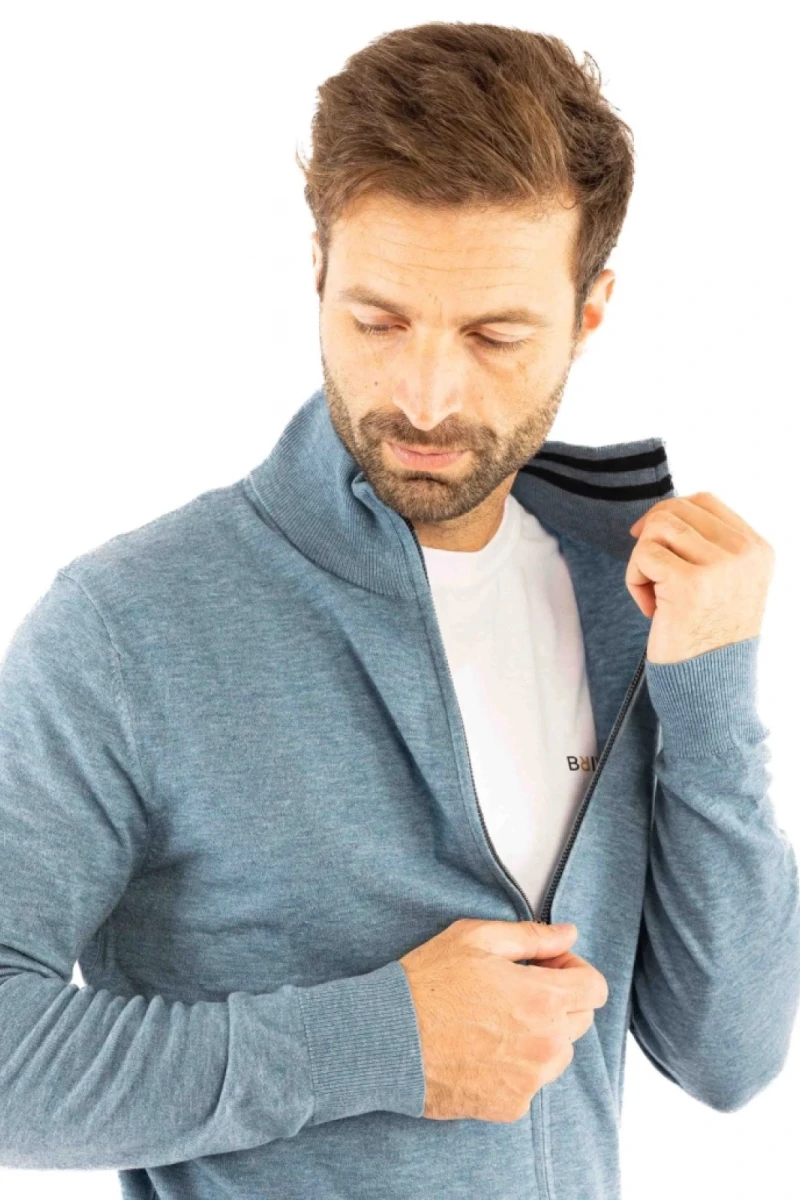 Campera Brecker Kevingston Azul Piedra