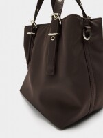 Bolso Tote De Nylon S marron