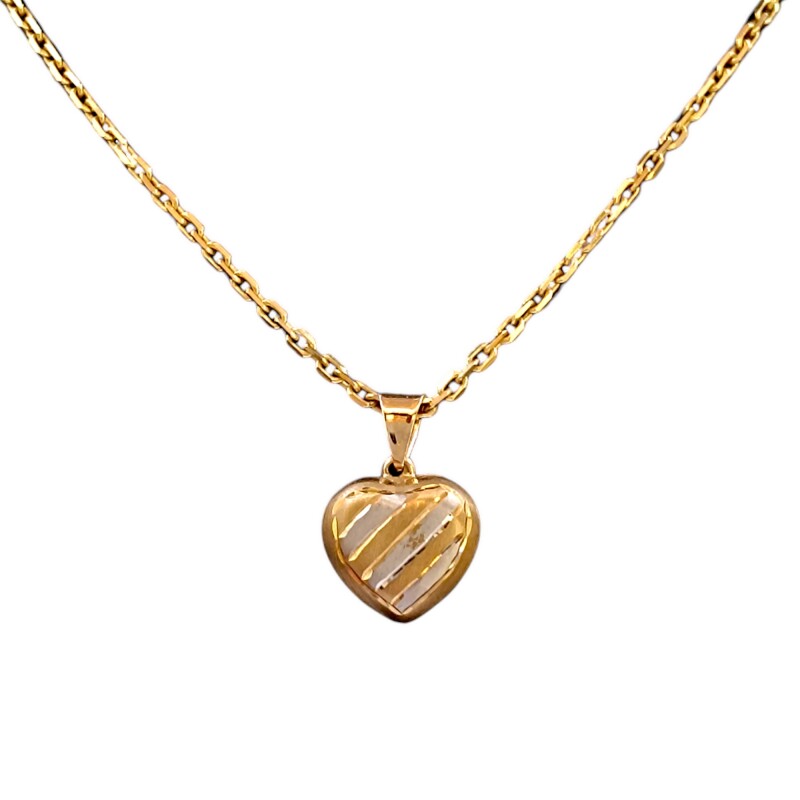Dije Corazón-Oro bajo-Sin Piedra-CP8566 sinpiedra