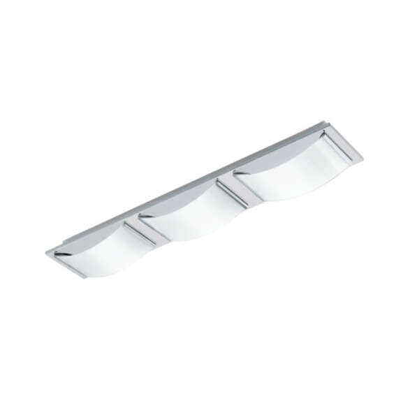 Lámpara de techo acero cromo dif.blanco 16W WASAO EG1192