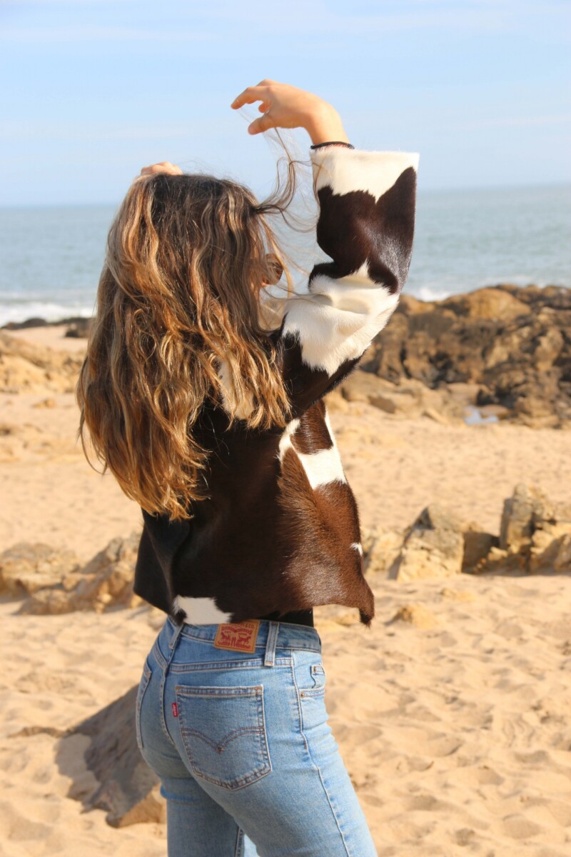 Chaqueta Cuero Vaca 