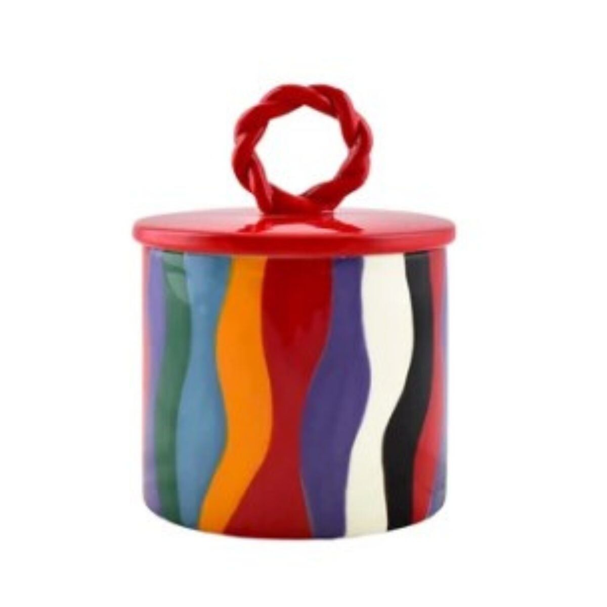 QR148-01175 - Frasco De Ceramica Con Tapa Que Rico - Colour Fever 