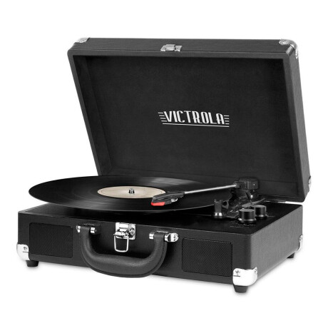 Victrola - Tocadiscos Suitcase VSC-550BT-BLK - Plataforma Giratoria de 3 Velocidades. Altavoces Esté 001