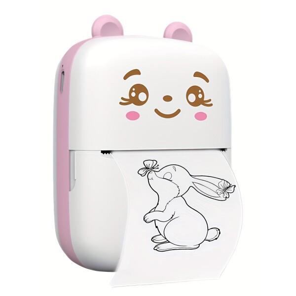 Mini Impresora Bluetooth Termica Rollo Infantil Recargable Variante Color Rosa