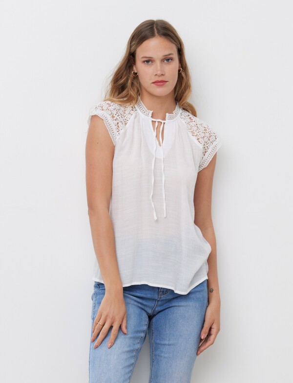 Blusa Broderie CRUDO