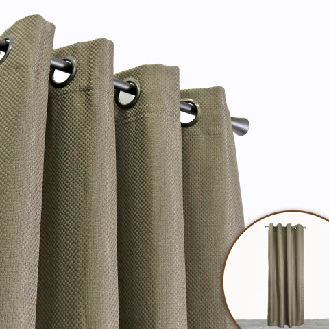 CORTINA ANTISOLAR BASKETWEAVE BEIGE 140X229CM Unica