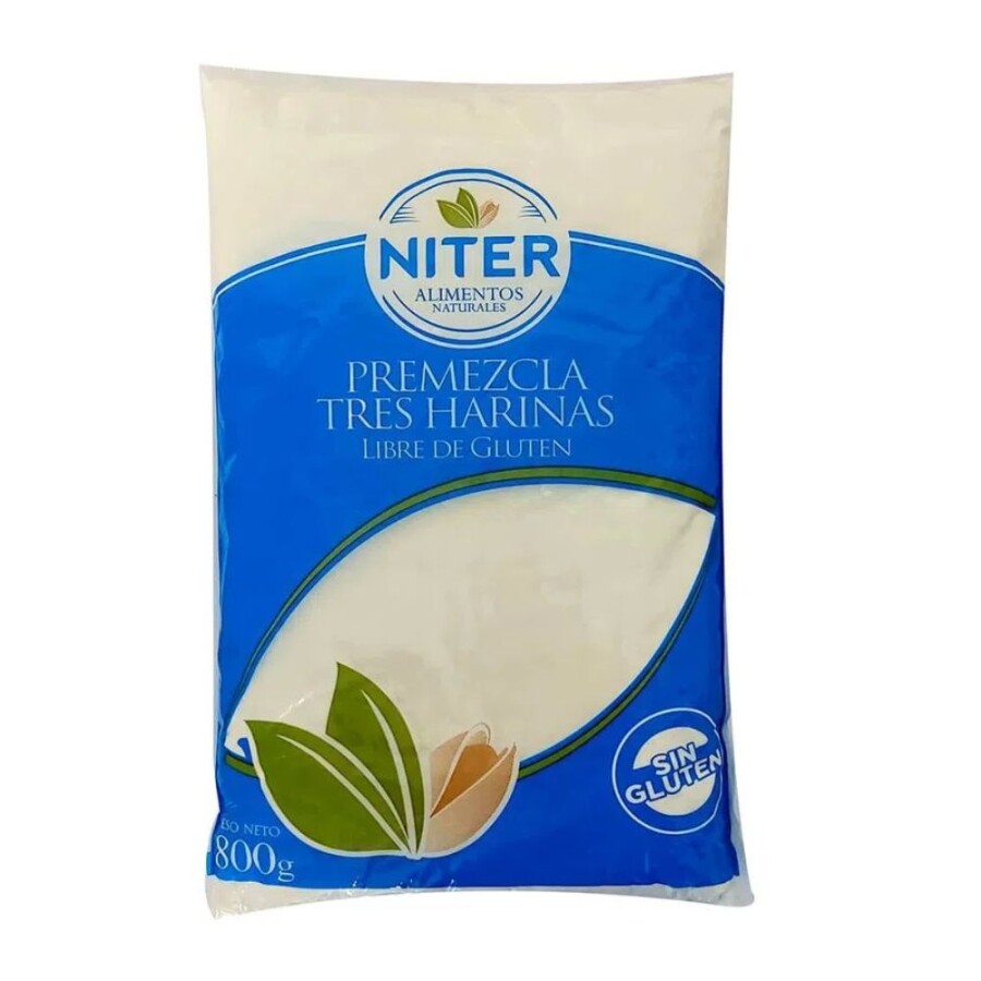 Premezcla De 3 Harinas Sin Gluten Niter 800g Premezcla De 3 Harinas Sin Gluten Niter 800g